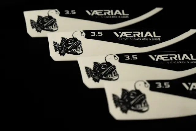 VÆRIAL G10 fins with anglerfish graphic