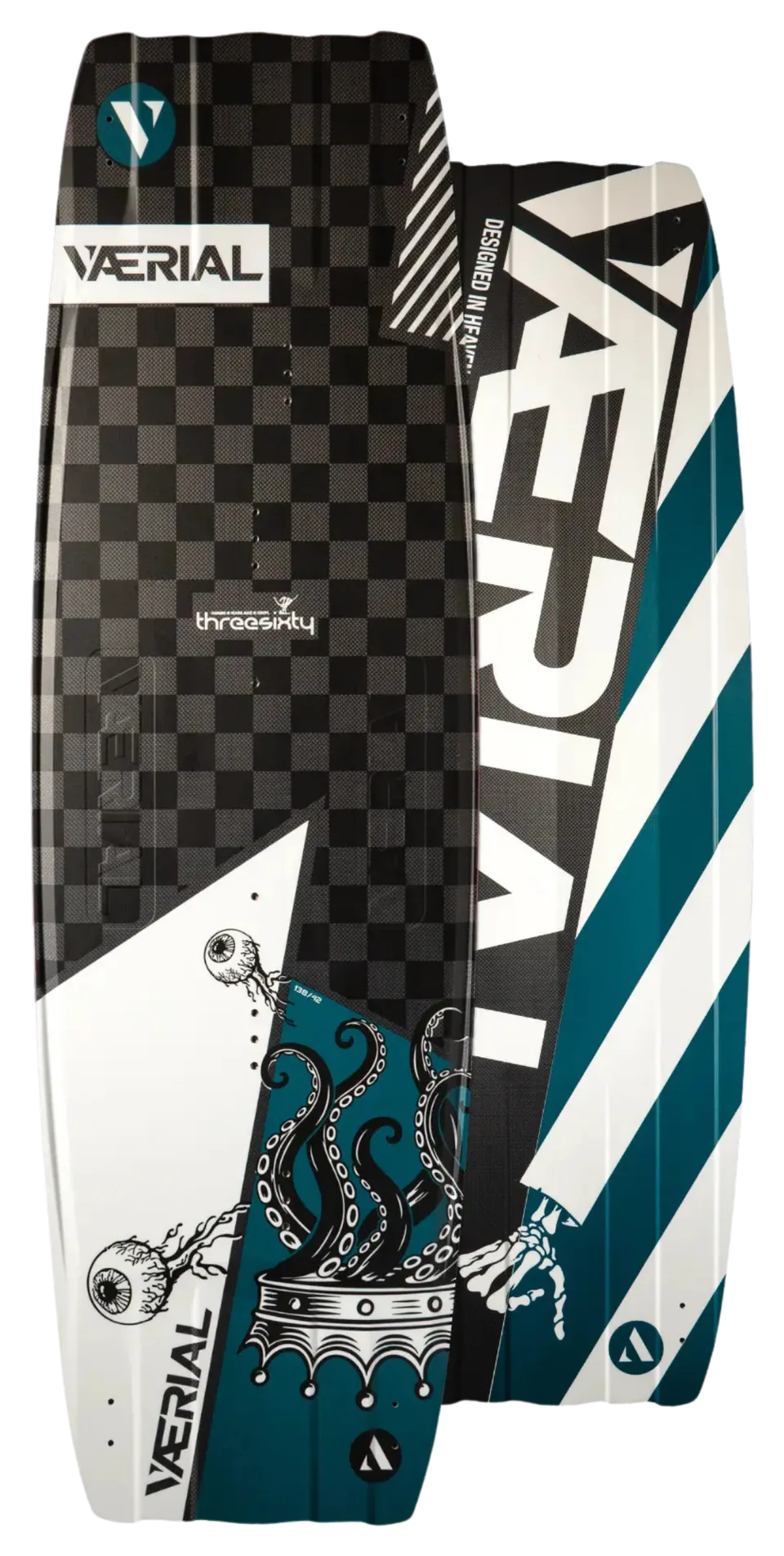 VÆRIAL THREESIXTY ADV kiteboard, top and bottom