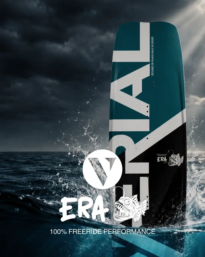 ERA kiteboard on a stormy ocean